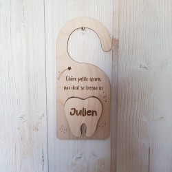 Cintre de Porte "La Petite Souris" – Décoration Chambre Bébé Personnalisable