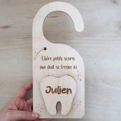 Cintre de Porte "La Petite Souris" – Décoration Chambre Bébé Personnalisable