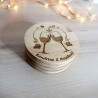 Sous-verres en bambou personnalisables – Choix de visuel & prénom | Cadeau original