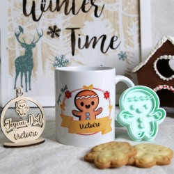 Box de Noël "Kit Cookie" – Mug, suspension et cookie cutter personnalisables