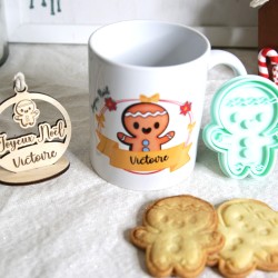 Box de Noël "Kit Cookie" – Mug, suspension et cookie cutter personnalisables