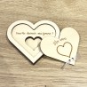 Boite demande en mariage  en forme de coeur