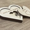 Boite demande en mariage  en forme de coeur