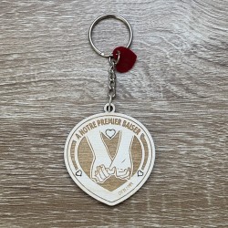 Porte clé "Notre premier baiser"