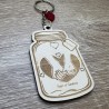 Porte clé "Bocal d'amour"