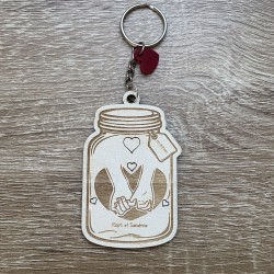 Porte clé "Bocal d'amour"