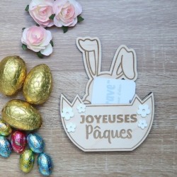 Porte-Billet / Carte Cadeau Lapin – Accessoire Original et Amusant