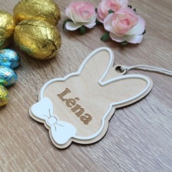 Décoration / Suspension Lapin Personnalisable – Cadeau Naissance et Chambre Enfant