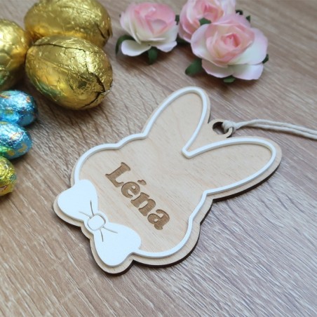 Décoration / Suspension Lapin Personnalisable – Cadeau Naissance et Chambre Enfant